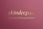 Skindeep.no logo med slagord